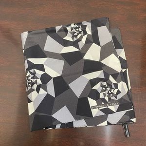 Black Silk Pocket Square - Turnbull & Asser